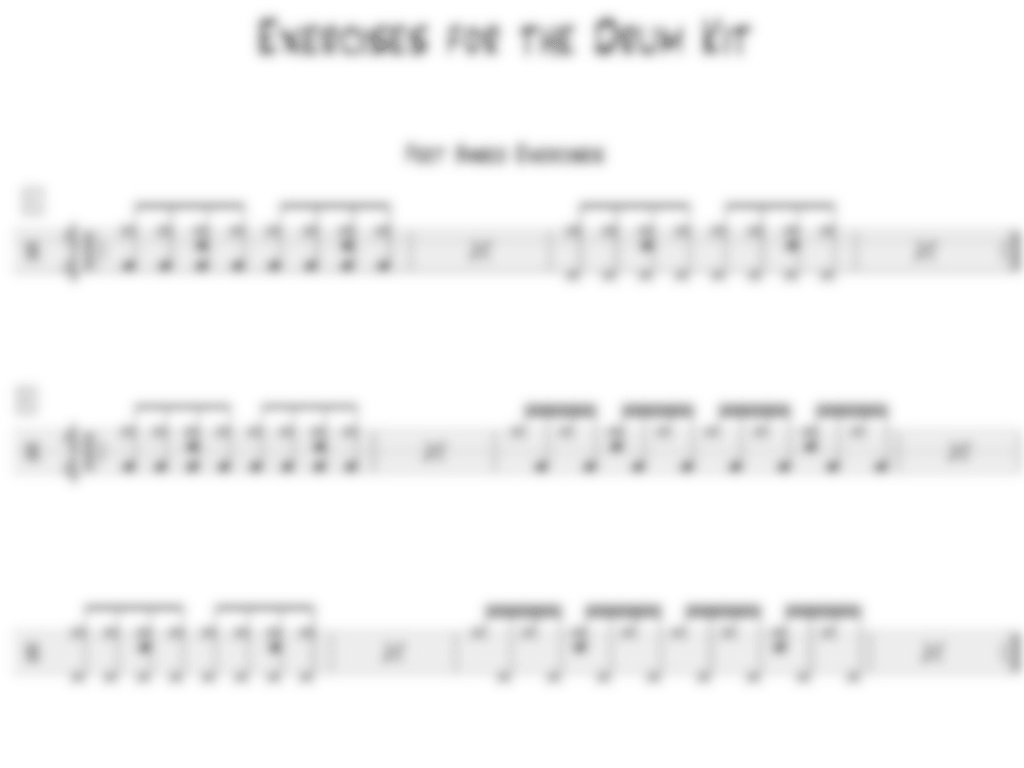 Exercises for the Drum Kit