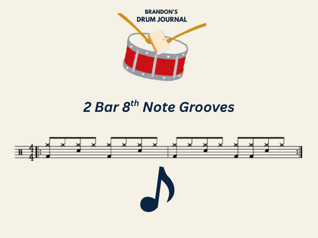 2 Bar 8th Note Grooves