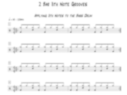 2 Bar 8th Note Grooves