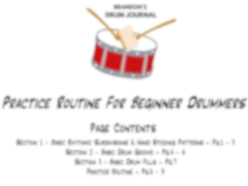 Practice Routine For Beginner Drummers