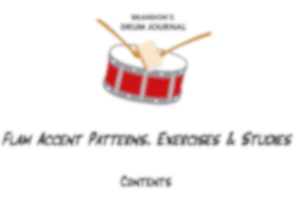 Flam Accent Patterns, Exercises & Studies