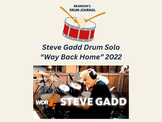 Steve Gadd Drum Solo | "Way Back Home" - WDR Big Band 2022
