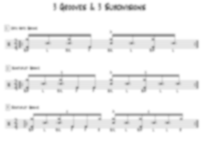 3 Grooves & 3 Subdivisons